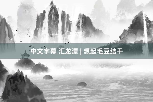 中文字幕 汇龙潭 | 想起毛豆结干