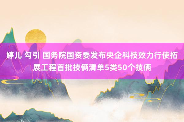 婷儿 勾引 国务院国资委发布央企科技效力行使拓展工程首批技俩清单5类50个技俩